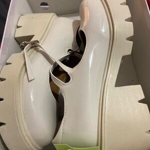 SHEIN Cream Platform Mary Jane Shoes